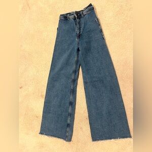 zara marine straight jeans size 0